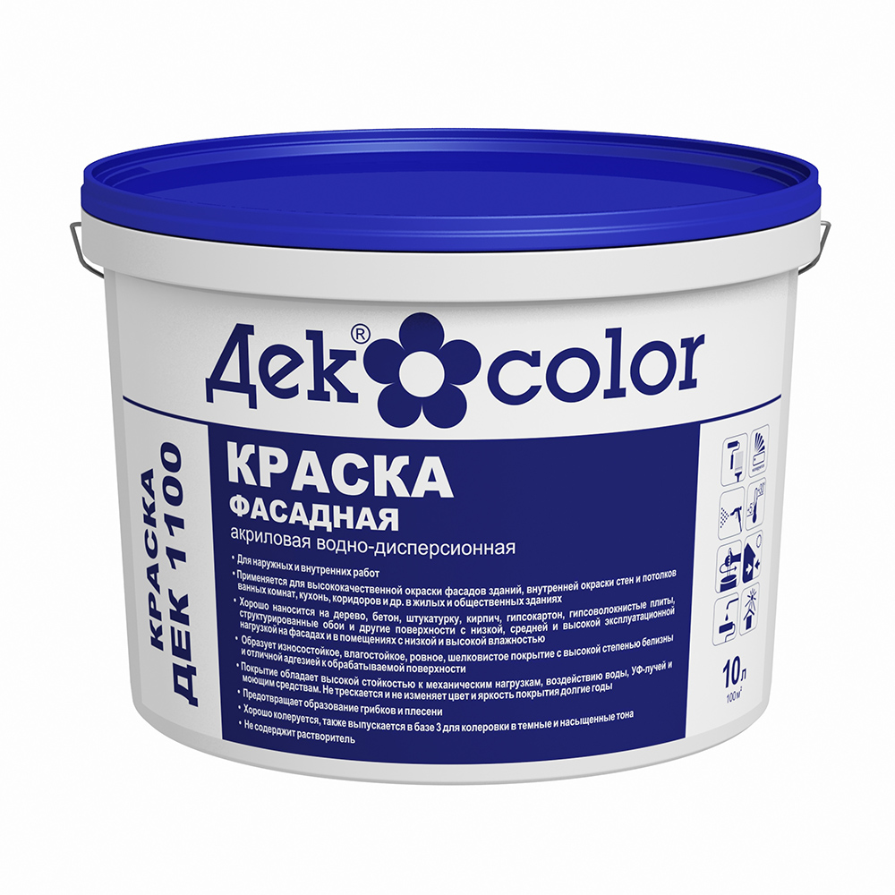 КРАСКА ДЕК 1100 База 3 «Дек color»